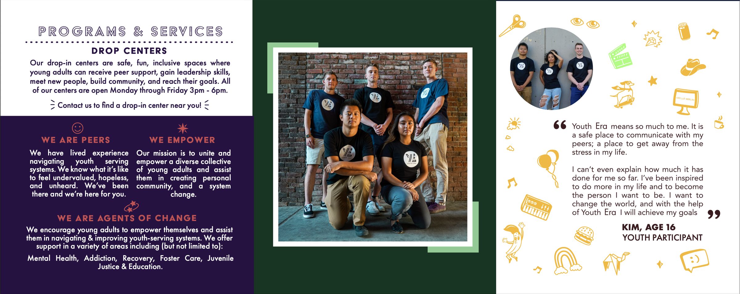 Brochure from before the photoshoot